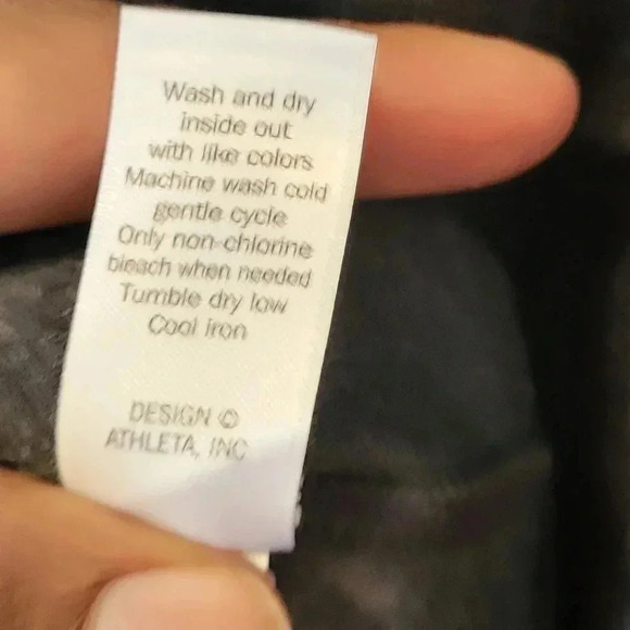 Athleta Whereupon Colorblock Fit & Flare V-Neck Zip Ponte Athleisure Dress(S) - Picture 9 of 9